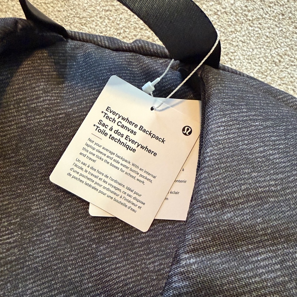 NWT Lululemon Everywhere Backpack Tech Canvas 22L OCNA - Picture 7 of 8
